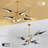 8-Light 39.4" Rotatable Sputnik Sphere Chandelier