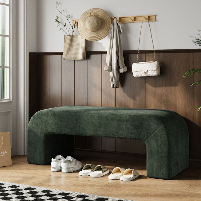 Caileigh Velvet Upholstered Bench