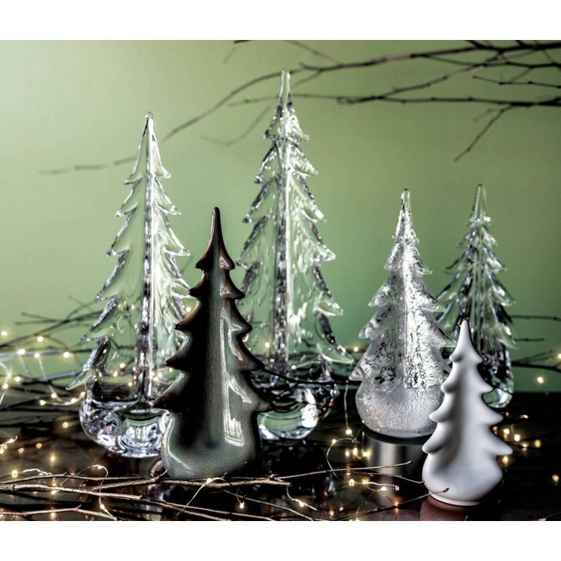Pottery Evergreen, 3.25"W x 3.25"D x 6"H, Dove