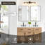 Meuble-lavabo double 54 po avec miroir Dejean-1610372076