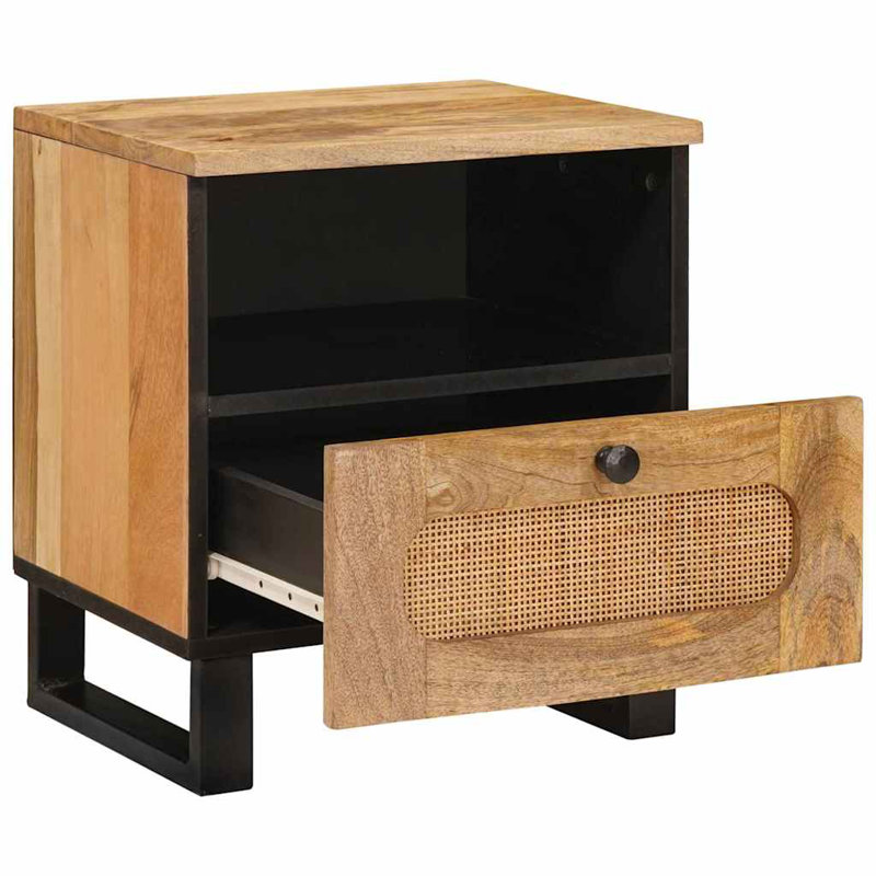 40cm W Solid Wood Bedside Table