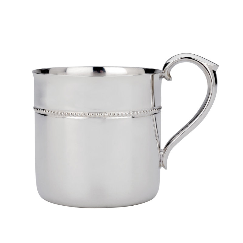 Royal Bead Silverplate Baby Cup