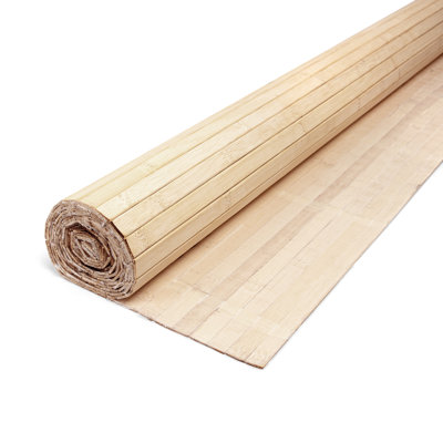 Art3d 48'' x 96'' Natural Bamboo Wall Panel for Interior Wall Décor for Living Room, Bedroom
