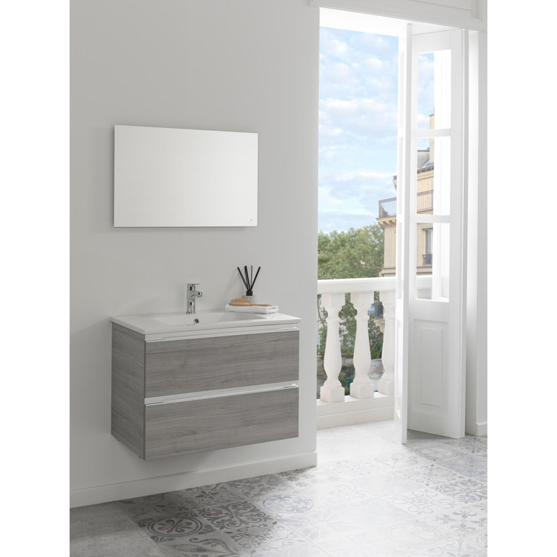 Marne 32.31'' W Single Vanity, Ash Cherry