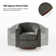 Amiir 30"W Modern Swivel Barrel Chair with Solid Wood Base (Set Of 2)