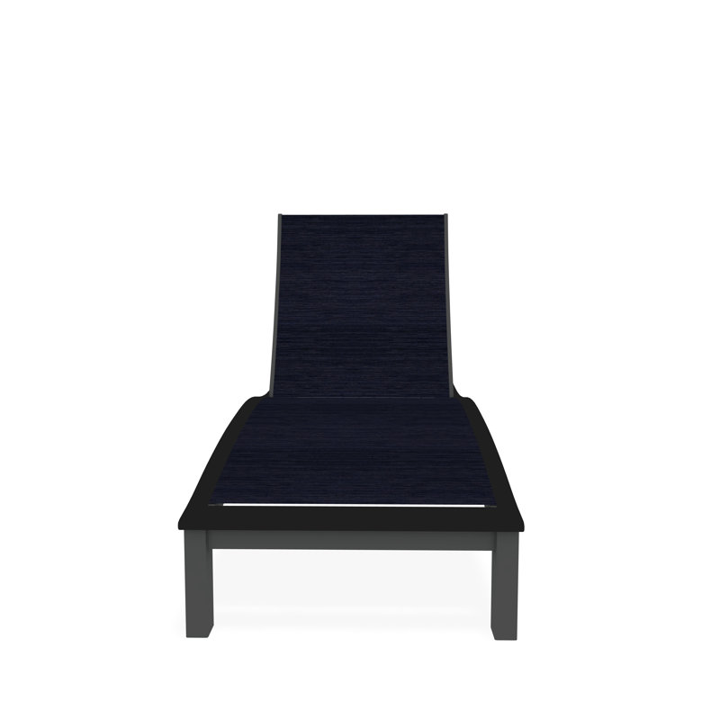 Bazza Outdoor Chaise Lounge, Collect Indigo, Graphite