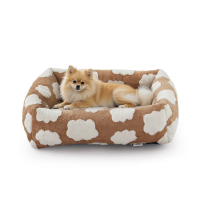 Cozy Orthopedic Dog Bed, Rectangle Sofa-Style Pet Bed with Raised Corners, Removable Washable Cover, Non-Slip Base, more color  for Large Dogs