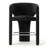 24.5" Modern Upholstered Counter Stools Set Of 4 With Silver Footrest, Sculptural Barrel Counter Height Chairs-1273955910