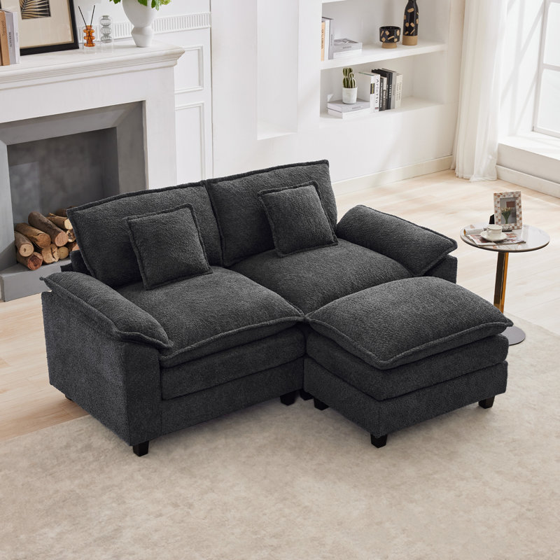 Modern Style 69.4" Modular Sofa, Gray
