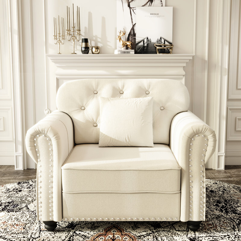 Staciee 41.3 " Velvet Sofa