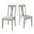 5-Piece Dining Set With Black Round Table And White Upholstered Center Splat Back Chairs-1377571815