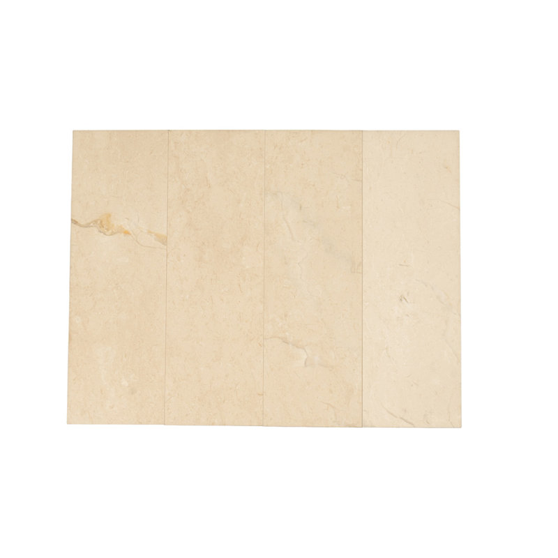 Carreaux de marbre 4 x 12, Beige / Blanc