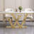 Luxury modern simple rectangular dining table sets-103418825
