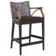 Tabouret de comptoir rembourré Caedon Gianni-1806744778
