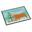 Tapis d’extérieur antidérapant de noël highland cow Schwerin-38455226