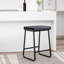 Ensemble de 2 tabourets de bar Ebern Designs Selma, cuir PU, pieds en fer-799263617-696169361