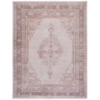 Tapis gris / beige touffeté à la main Bil bateau