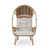 Coussin beige / structure naturelle