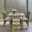 Lauren Liess 124 " Extendable Oak Rectangular Solid Wood Top with Solid Wood Base Dining Table