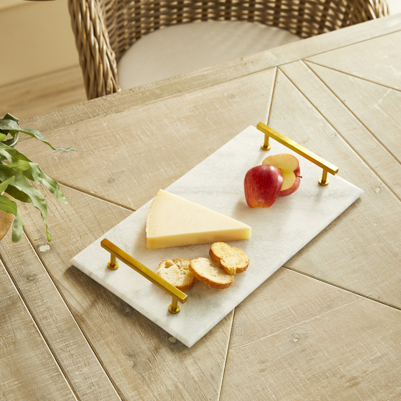 Jana Rectangle Marble Tray