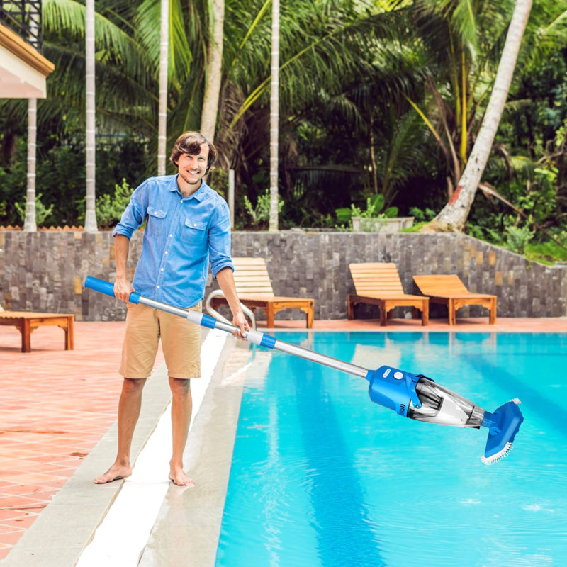 Accessoire de piscine sans fil 21GPM avec mât télescopique