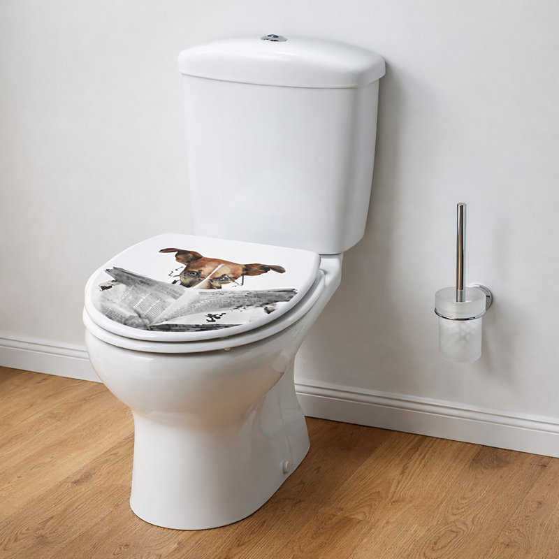 Elongated Toilet Seat Dog Jack Russel