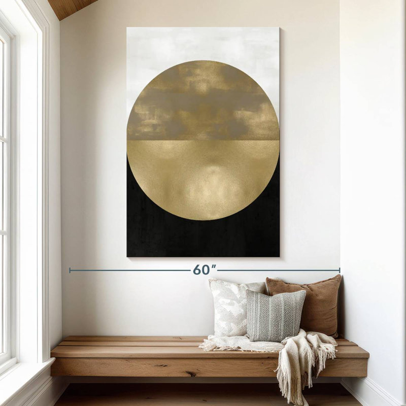 Avery Gold Sphere, 51" H x 34" W