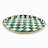 Emerald Check Round Tray