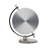 QHG106SLH Desk & Table Clock, Silver-Tone