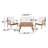 4-Piece 4-Person Acacia Wood Outdoor Conversation Set-338467534