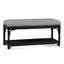 Summer Retreat Wicker Shelf Storage Bench-71425137-71425236