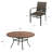 8-Person Round Patio Dining Set With Rattan Chairs-944596447