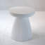 Table de bout décorative de jardin, H 18,1 po, robuste, moderne, robuste, en faux terrazzo, table d'appoint, table d'appoint, plante pour l'intérieur et l'extérieur