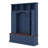 Farmhouse Hall Tree With Golden Hooks & Walnut Bench, Entryway Organizer With Adjustable Shelves, Shoe Storage