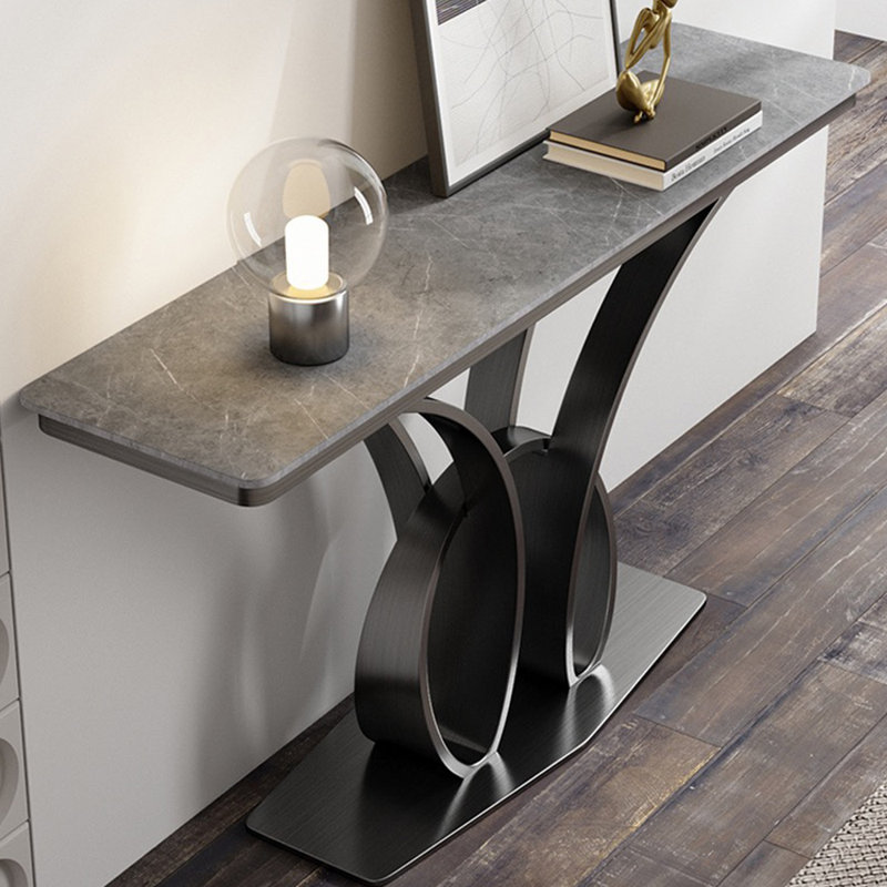 Light luxury creative console table, 33.5" H x 55.1" W x 13.8" D