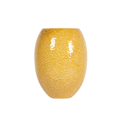 YELLOW CERAMIC VASE