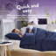 Back to Uni Embossed Herringbone 10.5 Tog Duvet, 2 Medium Pillows-101089646