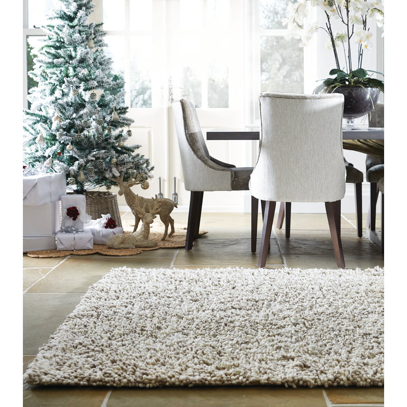 Jacinta Solid Colour Wool Hand Woven Area Rug, Rectangle 160 x 230cm