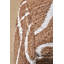 Swirl Brown Upholstered Outdoor Ottoman