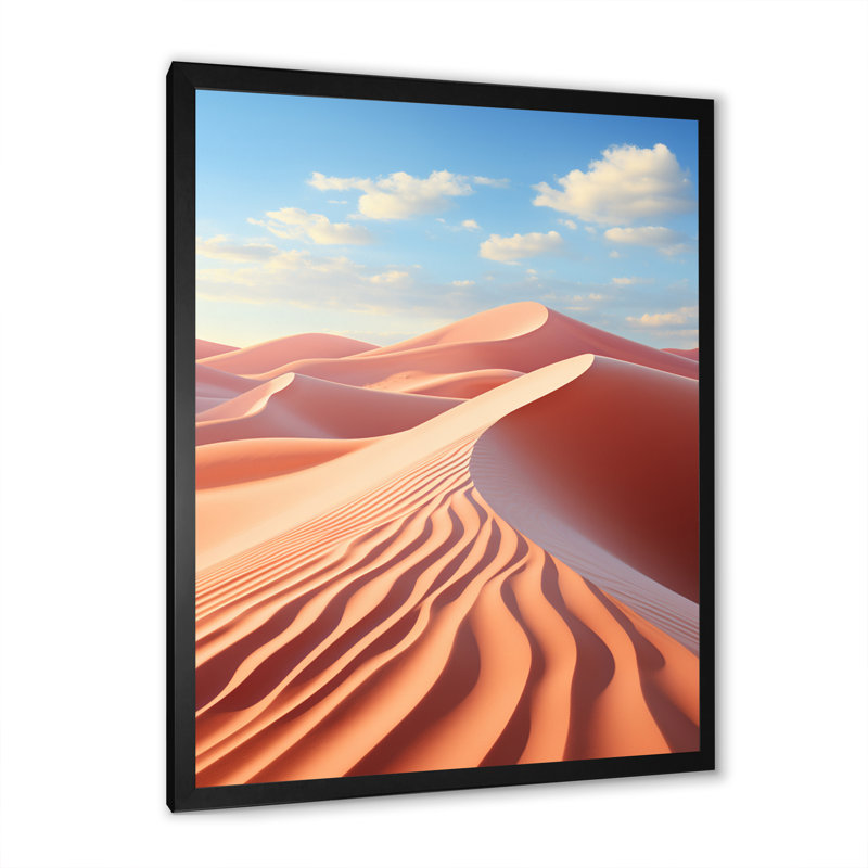 «Avanthika Desert Photo Sunkissed Sands I», reproduction sur toile, H 44 po x l 34 po x P 1,5 po, Noir