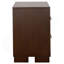 Table de chevet 2 tiroirs Polk Cappuccino