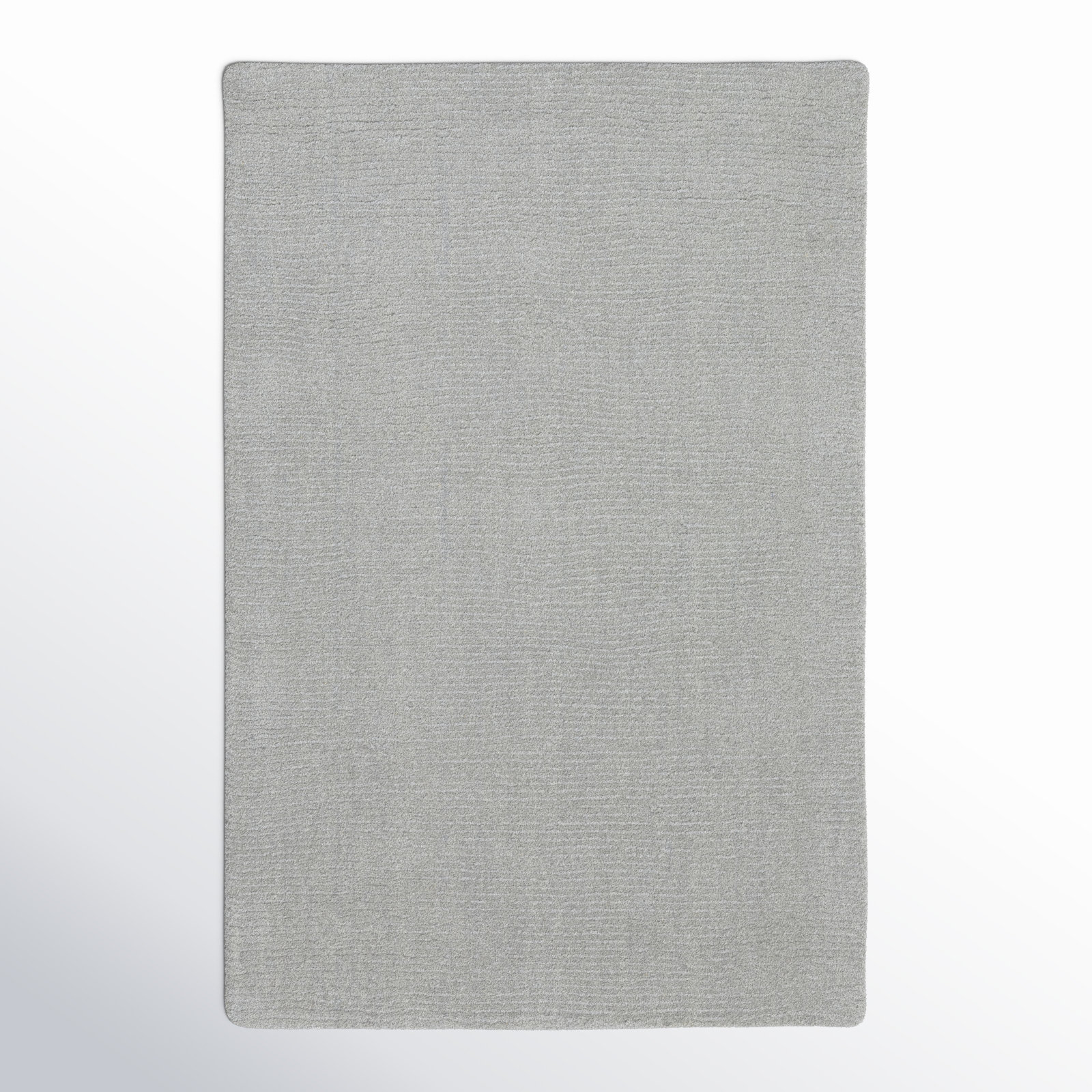 Crowe Hand Loomed Performance Wool Gray Area Rug, Rectangle 2' x 3'