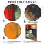 Impression d'art mural jaune et rouge commercial - Warehouse-319850578-319850538