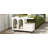 Mobile End Table With Lockable Wheels, Cream Style Side Table With Storage Drawer, 11.8Inch Narrow Nightstand With Multi-Layer Storage, Living Room-1079416349