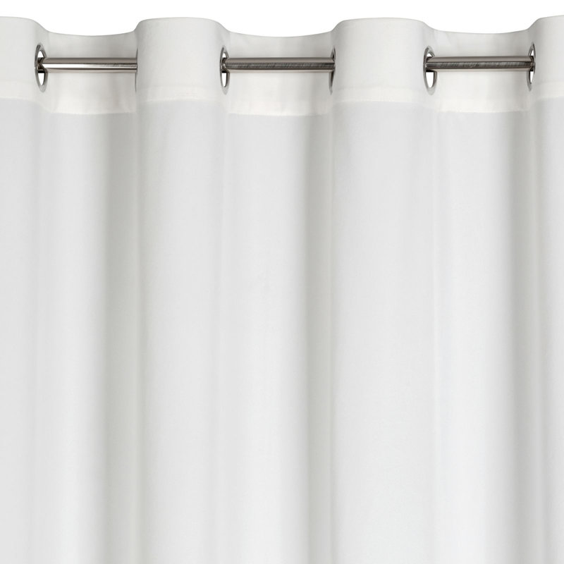 Tavarozzi Blackout Curtains Single Panel, White