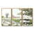 Toile avec cadre flottant or