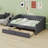 Modern Upholstered Daybed Featuring Two Drawers and Durable Wood Slat Support