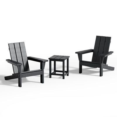 All-Weather HDPE Adirondack Chair Set