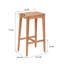 Perseus Solid Wood Counter Stool