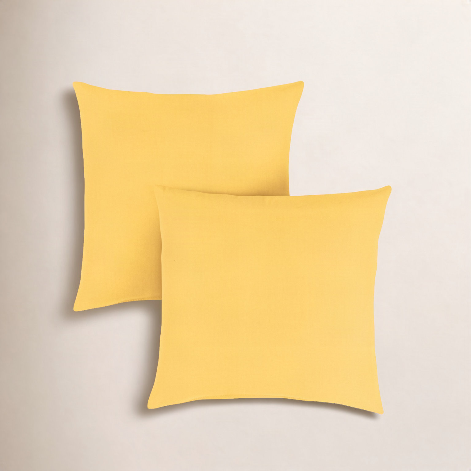 Ashish Sunbrella® Throw Pillow, Square 18", Sunbrella - Canvas Sunflower